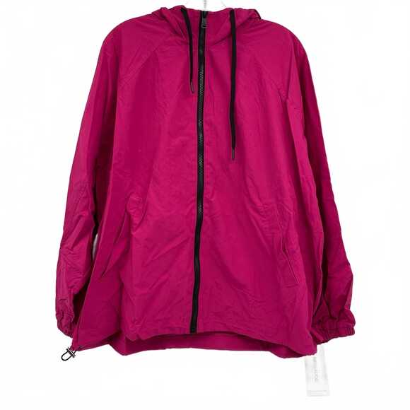 Bernardo Jackets & Blazers - Bernardo Pink Nylon Zip-Up Jacket | Regular L